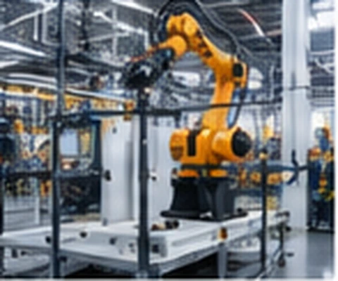 Illustration of equipment on an industrial production line